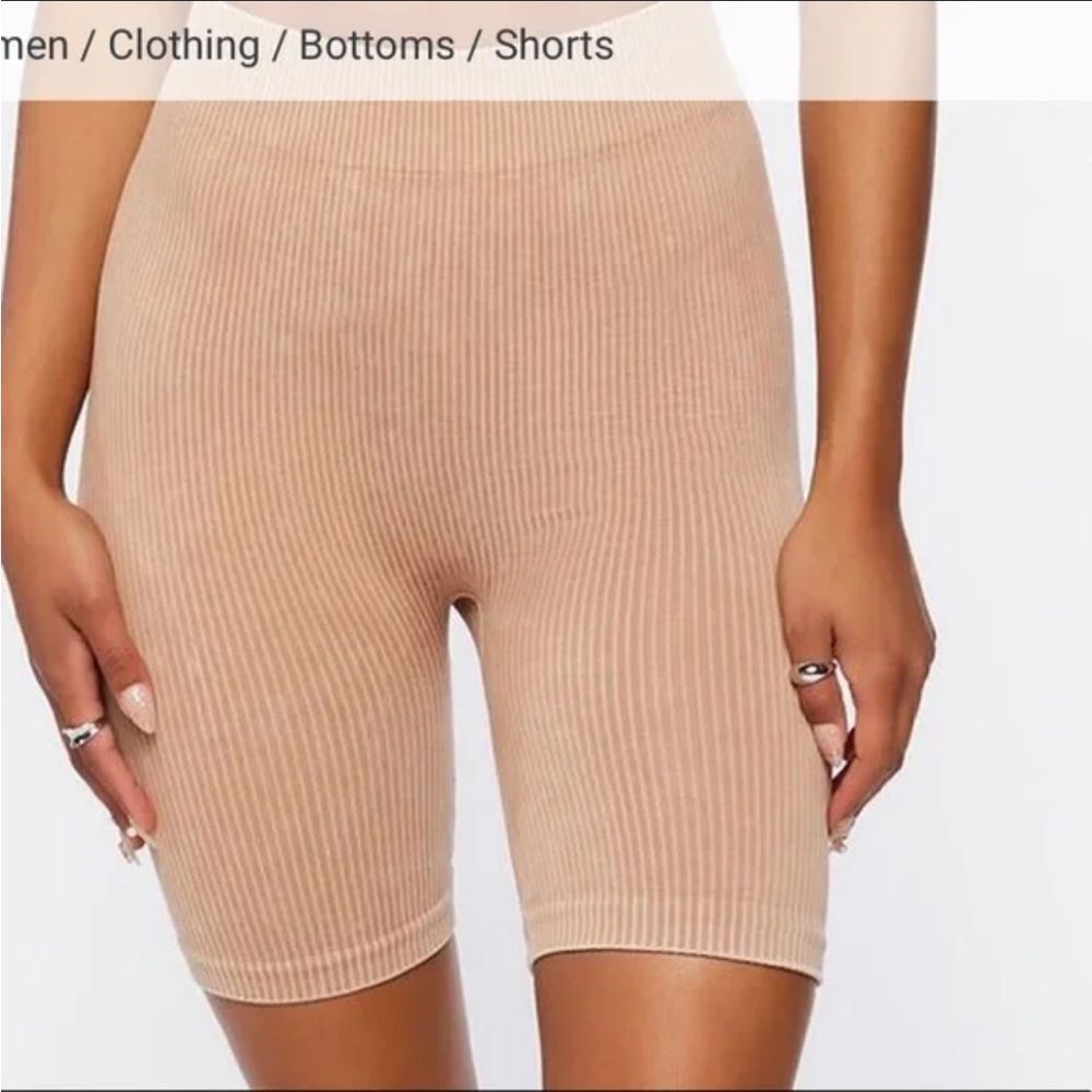 Gilly hicks Hollister Women's Tan Ribbed Shorts